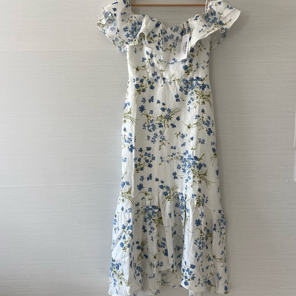 🌿|NWT| Reformation Baela Linen Dress in Clarita - Picture 6 of 14